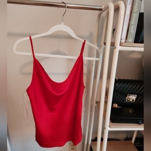 NWOT Sexy Red Cowl Neck Cami